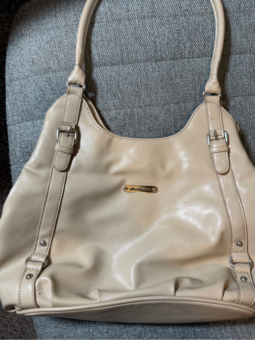 Alfred Dunner Cream Shoulder Bag
